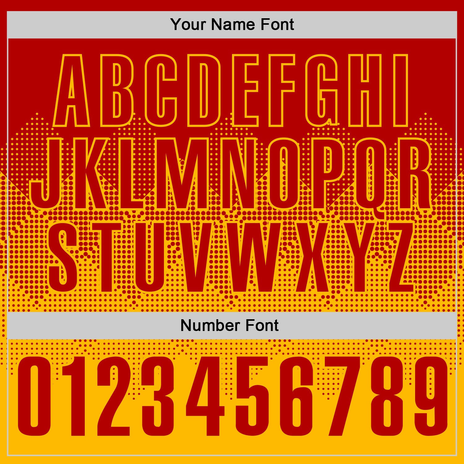 Custom Red Gold 3D Gradient Square Shape Performance Polo Shirt