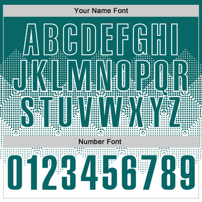 Custom Teal White 3D Gradient Square Shape Performance Polo Shirt