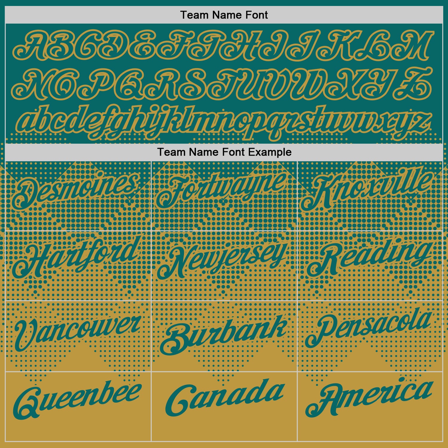 Custom Teal Old Gold 3D Gradient Square Shape Performance Polo Shirt