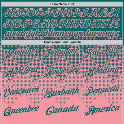 Custom Teal Medium Pink 3D Gradient Square Shape Performance Polo Shirt