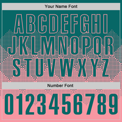 Custom Teal Medium Pink 3D Gradient Square Shape Performance Polo Shirt