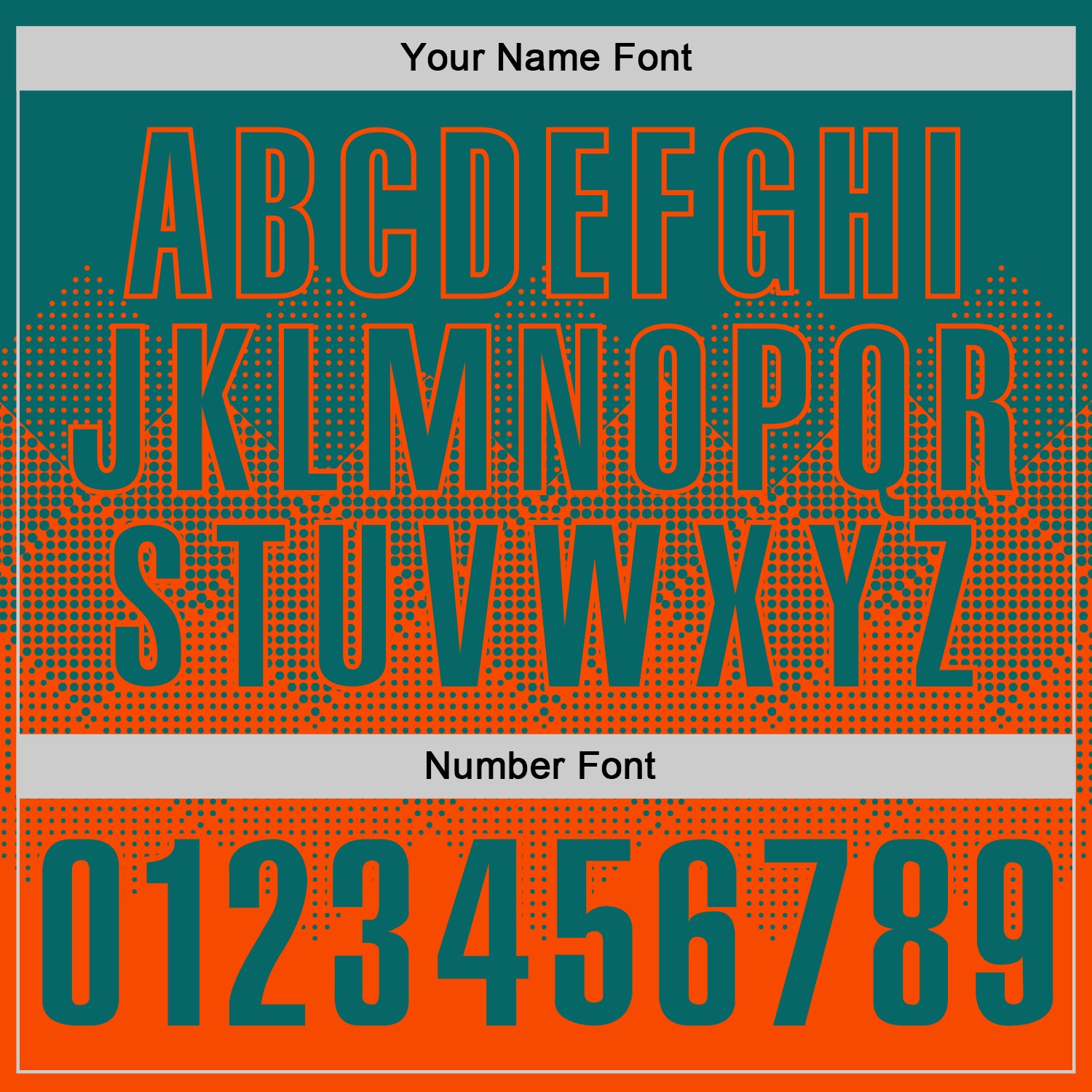 Custom Teal Orange 3D Gradient Square Shape Performance Polo Shirt