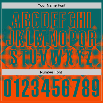 Custom Teal Orange 3D Gradient Square Shape Performance Polo Shirt