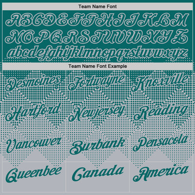 Custom Teal Gray 3D Gradient Square Shape Performance Polo Shirt