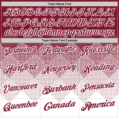 Custom Crimson White 3D Gradient Square Shape Performance Polo Shirt