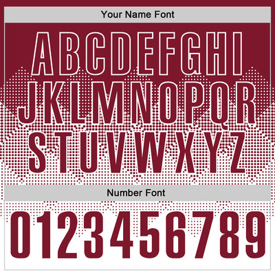 Custom Crimson White 3D Gradient Square Shape Performance Polo Shirt