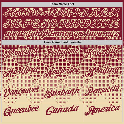 Custom Crimson Cream 3D Gradient Square Shape Performance Polo Shirt