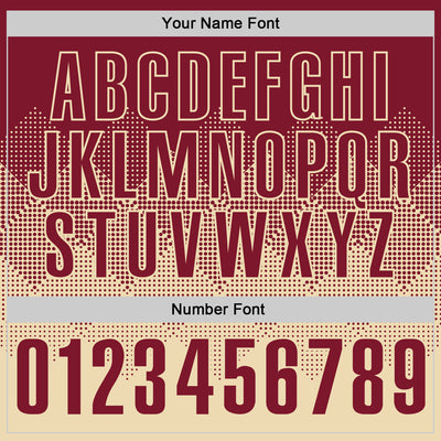 Custom Crimson Cream 3D Gradient Square Shape Performance Polo Shirt