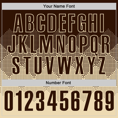 Custom Brown Cream 3D Gradient Square Shape Performance Polo Shirt