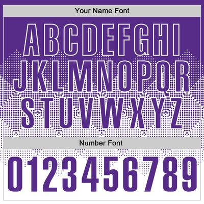 Custom Purple White 3D Gradient Square Shape Performance Polo Shirt