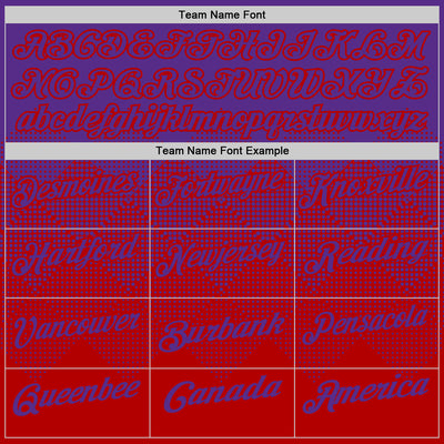 Custom Purple Red 3D Gradient Square Shape Performance Polo Shirt