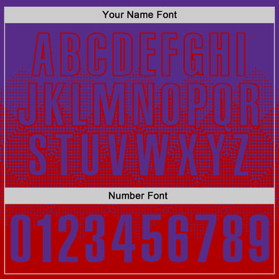 Custom Purple Red 3D Gradient Square Shape Performance Polo Shirt