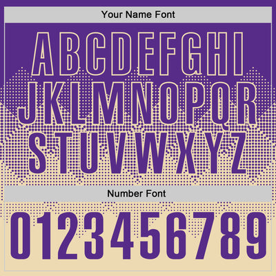 Custom Purple Cream 3D Gradient Square Shape Performance Polo Shirt