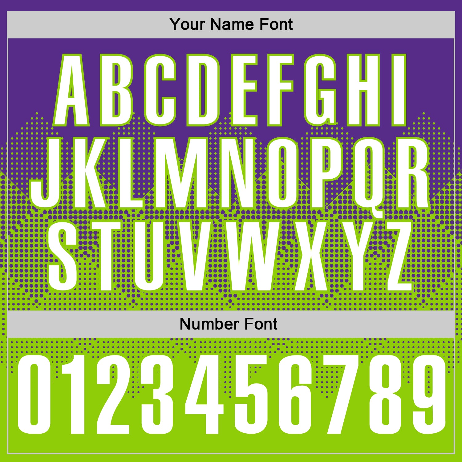 Custom Purple White-Neon Green 3D Gradient Square Shape Performance Polo Shirt