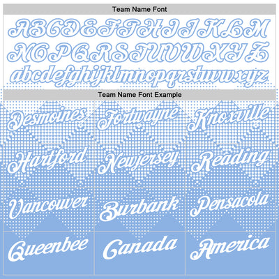 Custom White Light Blue 3D Gradient Square Shape Performance Polo Shirt