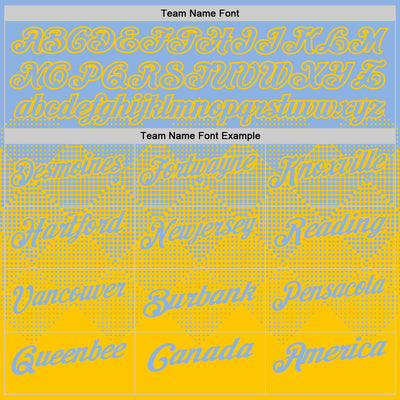 Custom Light Blue Yellow 3D Gradient Square Shape Performance Polo Shirt