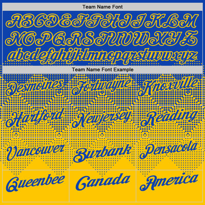 Custom Thunder Blue Yellow 3D Gradient Square Shape Performance Polo Shirt