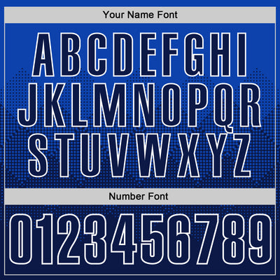 Custom Thunder Blue Navy-White 3D Gradient Square Shape Performance Polo Shirt