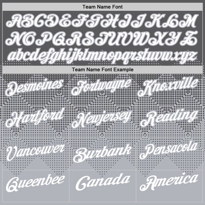 Custom Steel Gray White-Gray 3D Gradient Square Shape Performance Polo Shirt