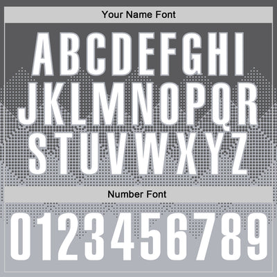 Custom Steel Gray White-Gray 3D Gradient Square Shape Performance Polo Shirt