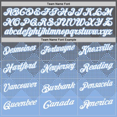 Custom Steel Gray White-Light Blue 3D Gradient Square Shape Performance Polo Shirt