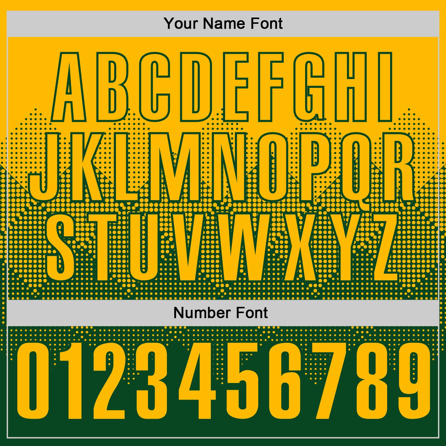 Custom Gold Green 3D Gradient Square Shape Performance Polo Shirt