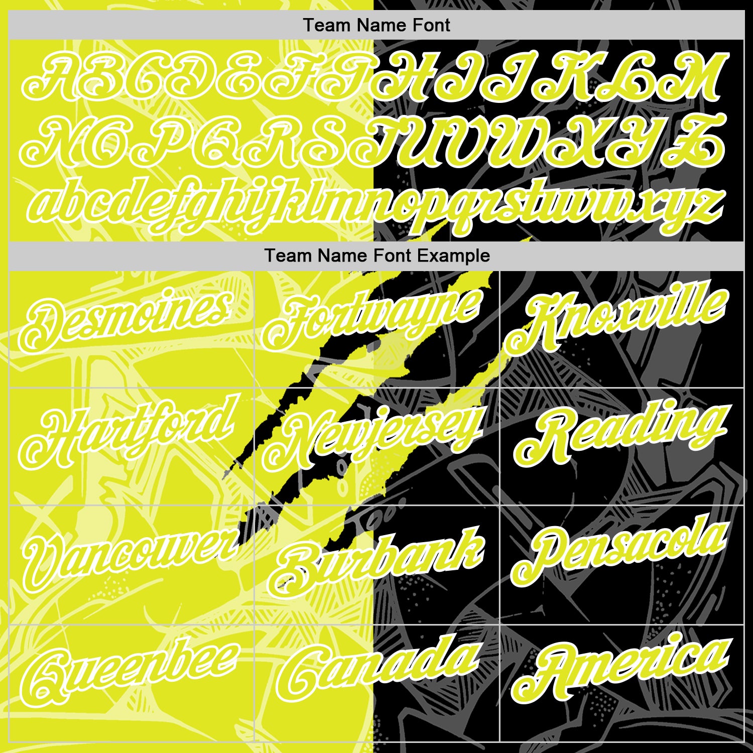 Custom Graffiti Pattern Neon Yellow Black-White 3D Scratch Performance Polo Shirt