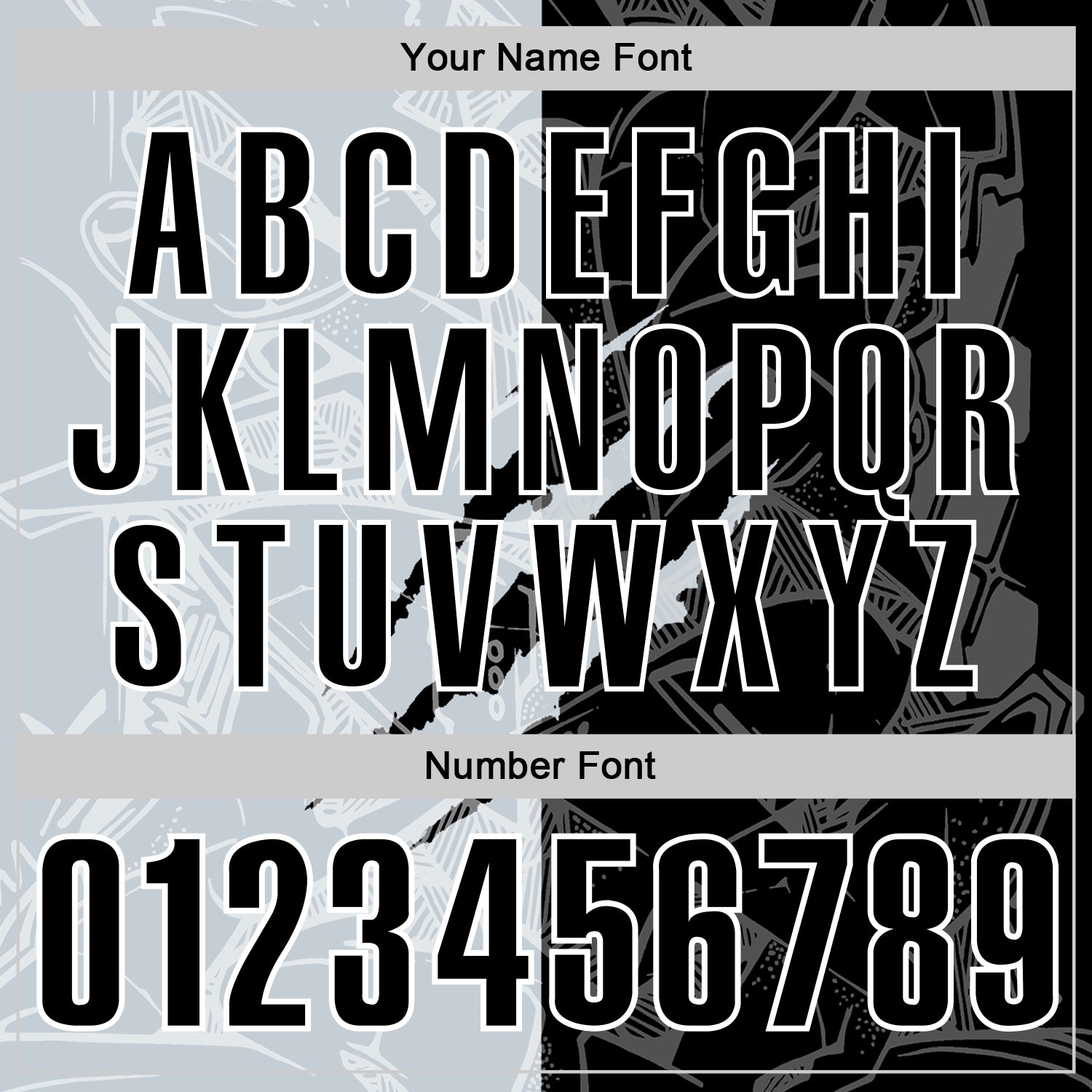 Custom Graffiti Pattern Black Silver-White 3D Scratch Performance Polo Shirt