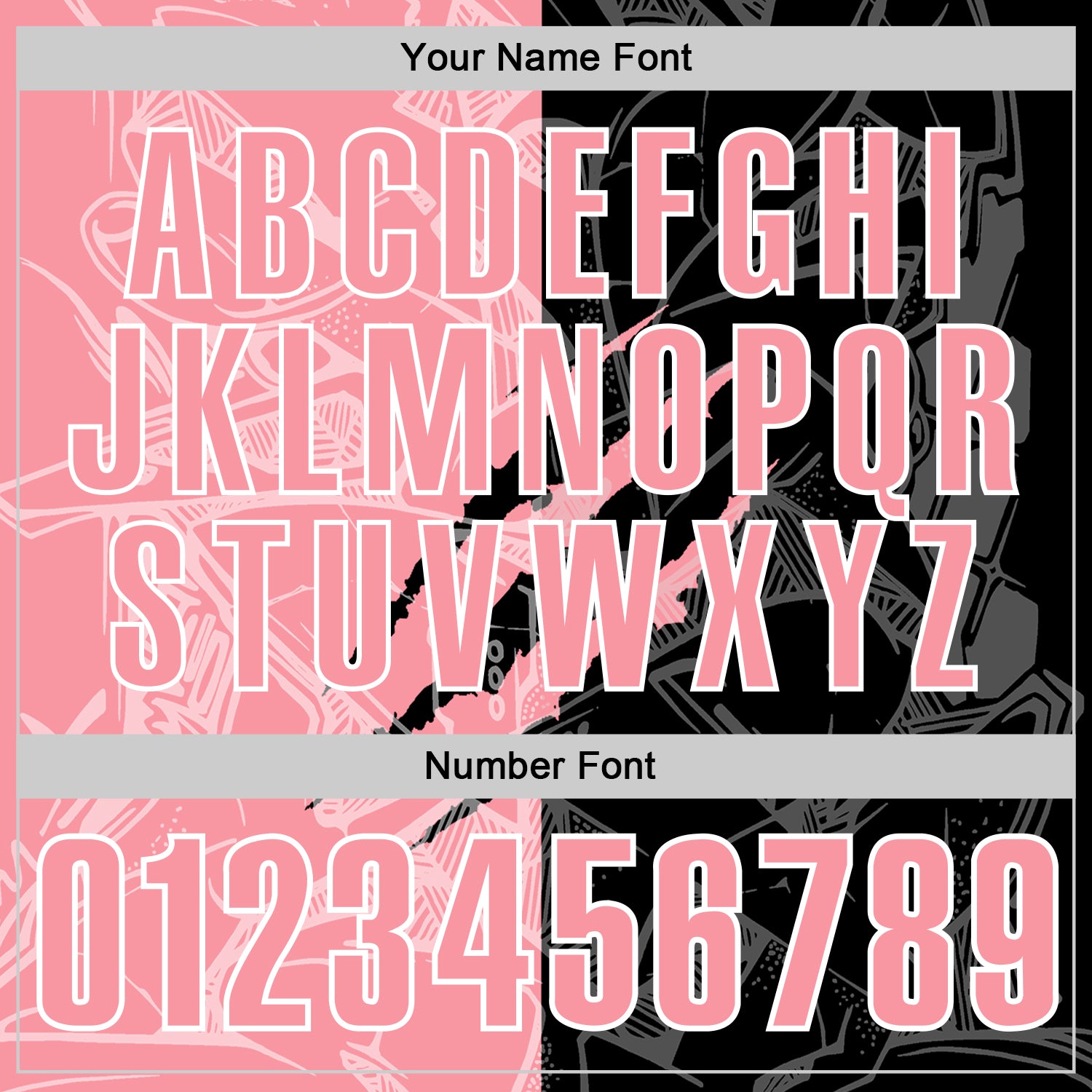 Custom Graffiti Pattern Medium Pink Black-White 3D Scratch Performance Polo Shirt