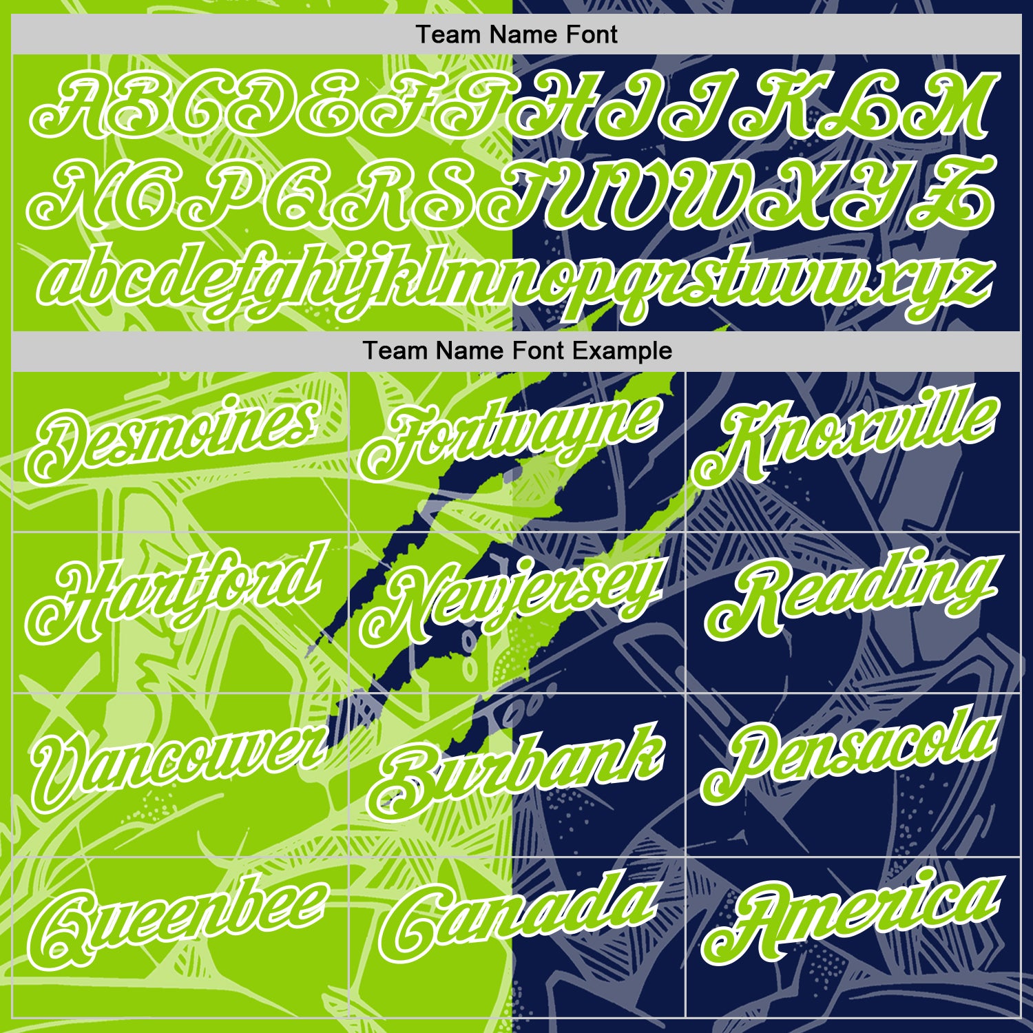 Custom Graffiti Pattern Neon Green Navy-White 3D Scratch Performance Polo Shirt