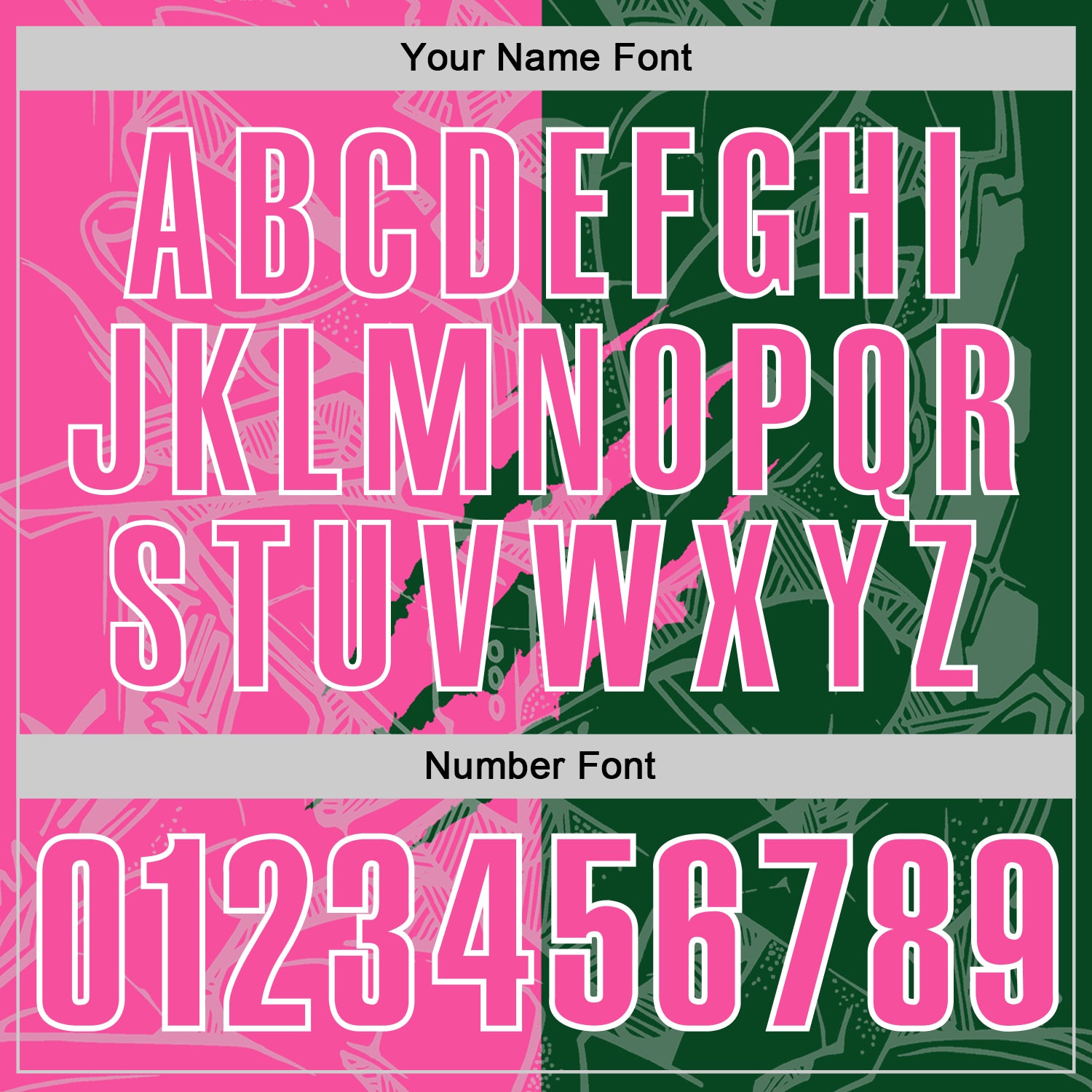 Custom Graffiti Pattern Pink Green-White 3D Scratch Performance Polo Shirt