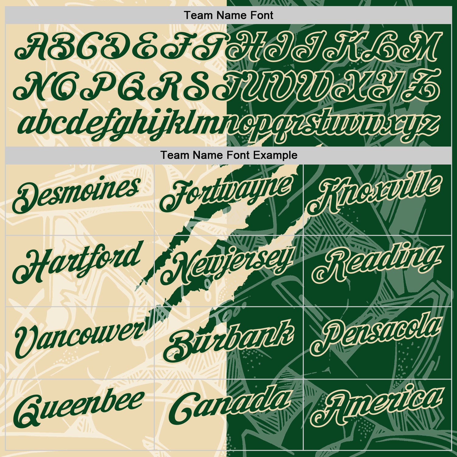 Custom Graffiti Pattern Green-Cream 3D Scratch Performance Polo Shirt