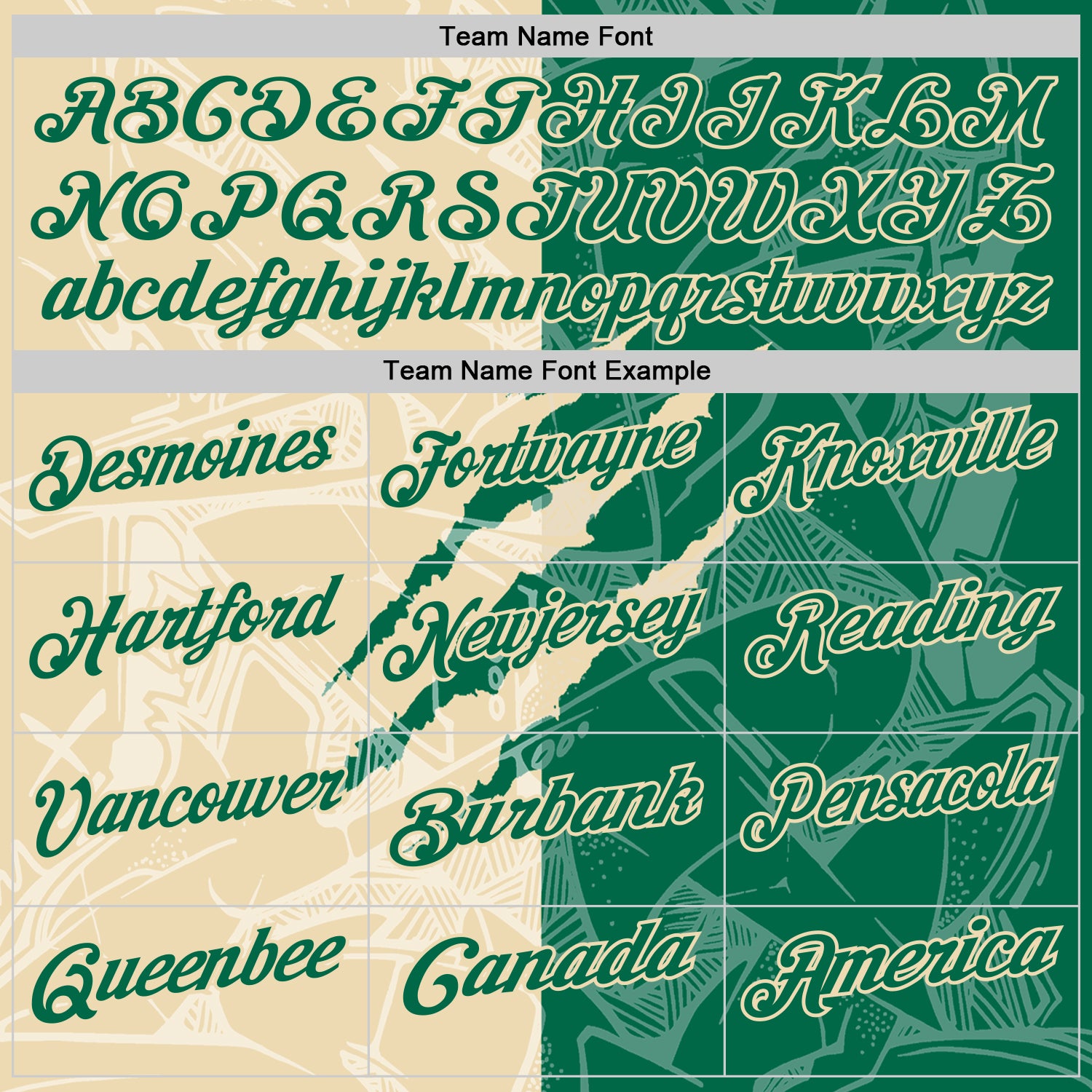 Custom Graffiti Pattern Kelly Green-Cream 3D Scratch Performance Polo Shirt