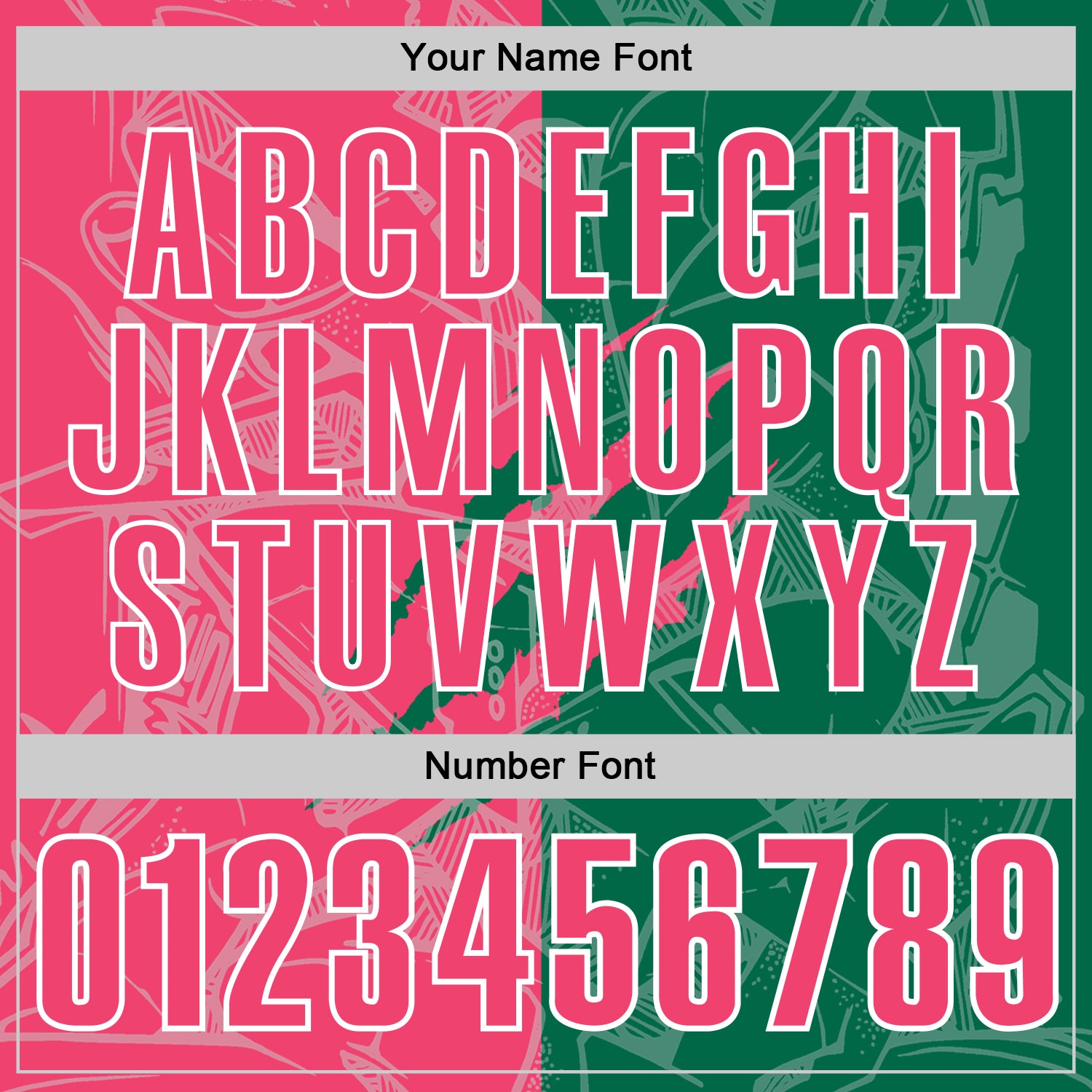 Custom Graffiti Pattern Neon Pink Kelly Green-White 3D Scratch Performance Polo Shirt