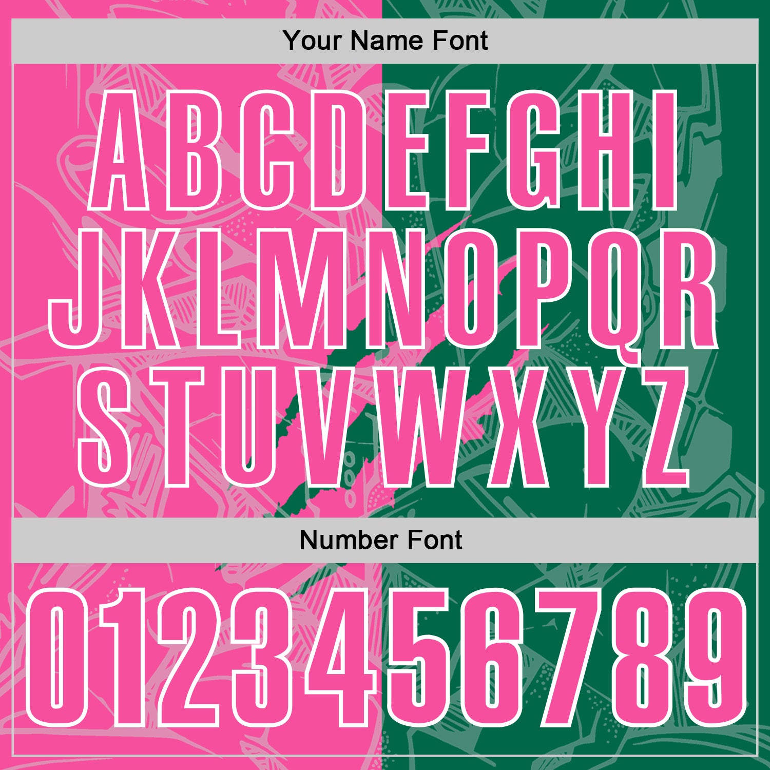 Custom Graffiti Pattern Pink Kelly Green-White 3D Scratch Performance Polo Shirt