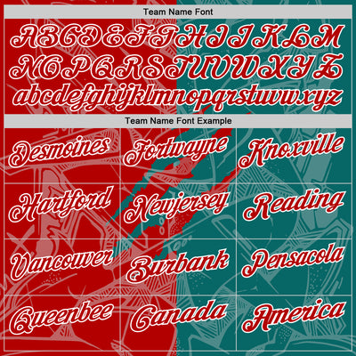 Custom Graffiti Pattern Red Teal-White 3D Scratch Performance Polo Shirt