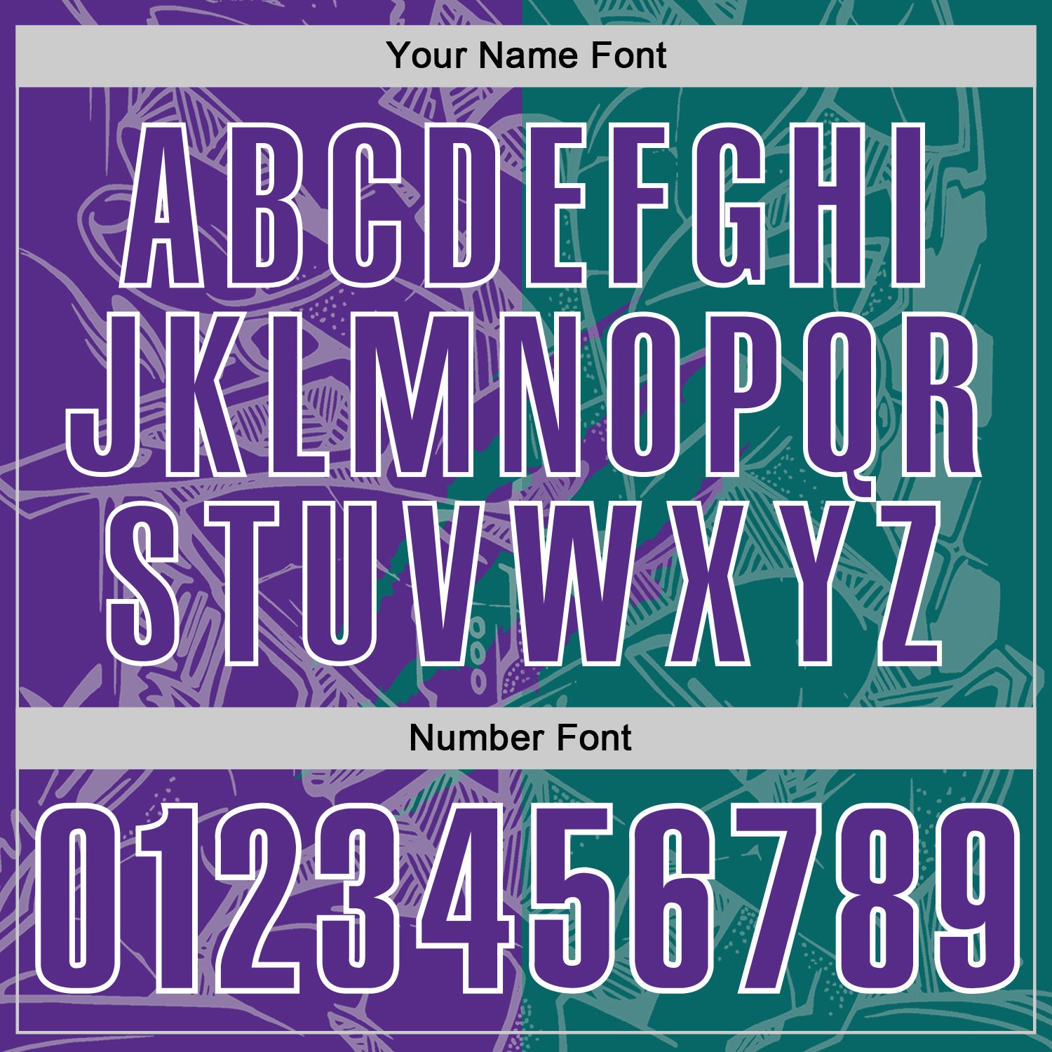 Custom Graffiti Pattern Purple Teal-White 3D Scratch Performance Polo Shirt