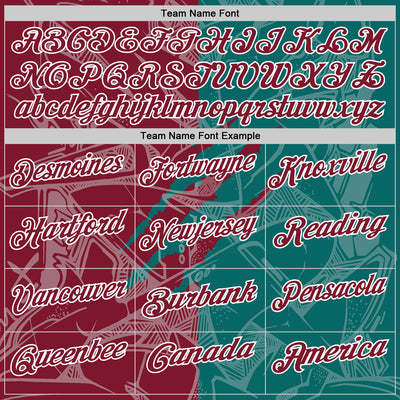 Custom Graffiti Pattern Crimson Teal-White 3D Scratch Performance Polo Shirt