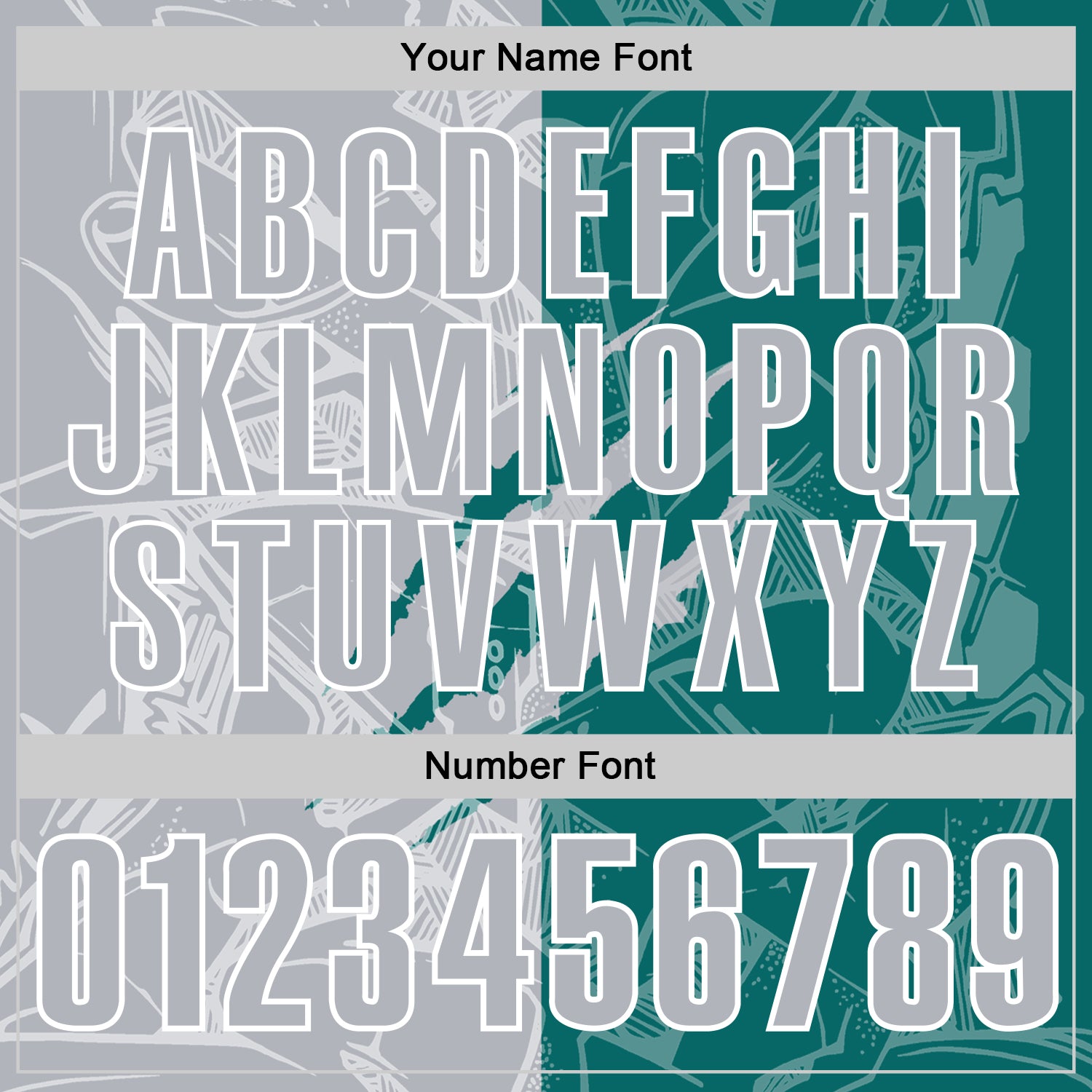 Custom Graffiti Pattern Gray Teal-White 3D Scratch Performance Polo Shirt