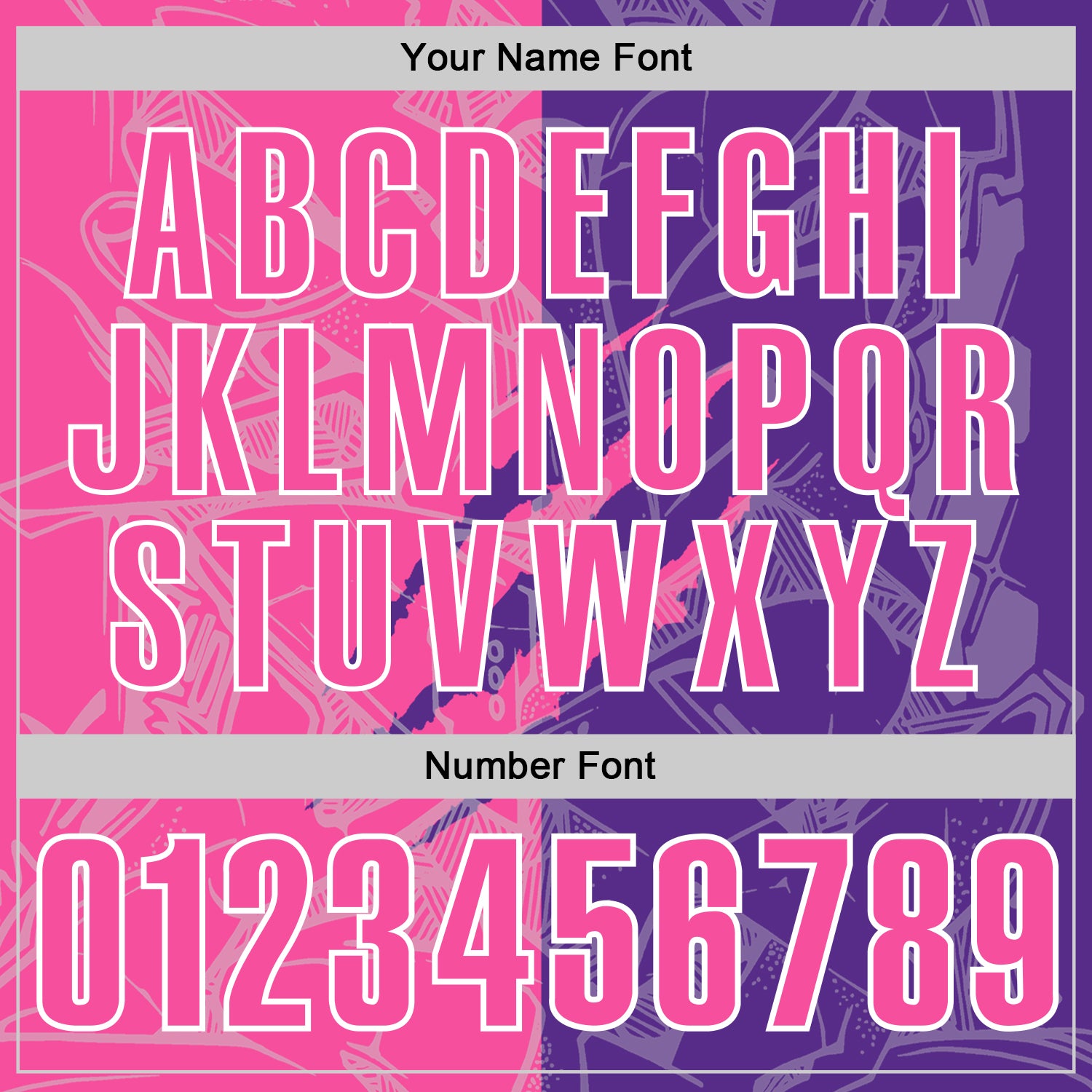 Custom Graffiti Pattern Pink Purple-White 3D Scratch Performance Polo Shirt