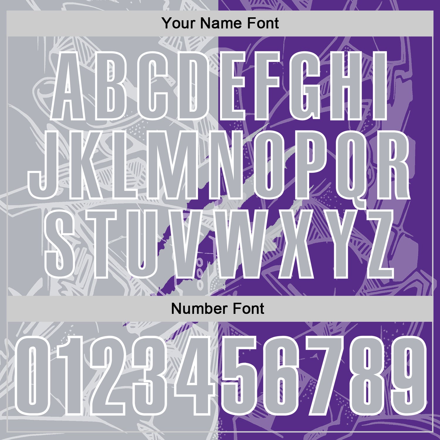 Custom Graffiti Pattern Gray Purple-White 3D Scratch Performance Polo Shirt