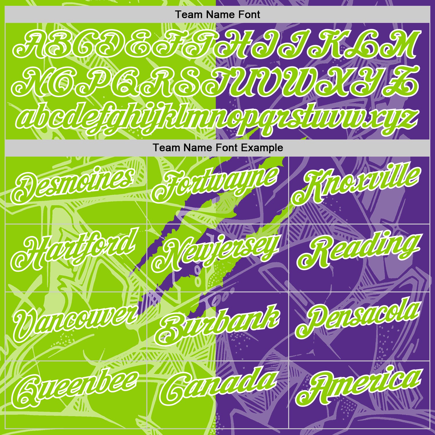 Custom Graffiti Pattern Neon Green Purple-White 3D Scratch Performance Polo Shirt