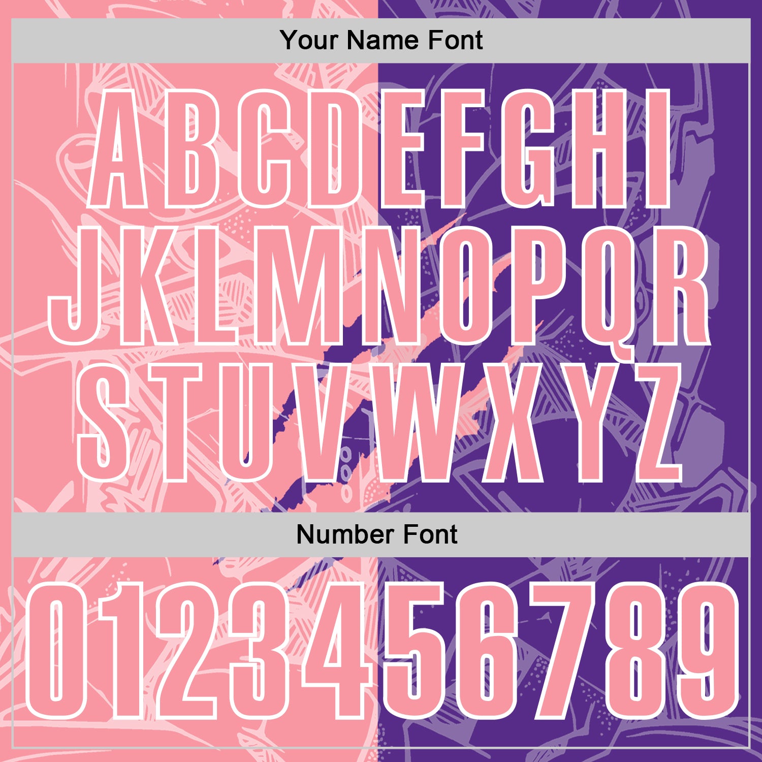 Custom Graffiti Pattern Medium Pink Purple-White 3D Scratch Performance Polo Shirt