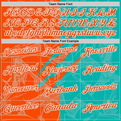 Custom Graffiti Pattern Orange Aqua-White 3D Scratch Performance Polo Shirt