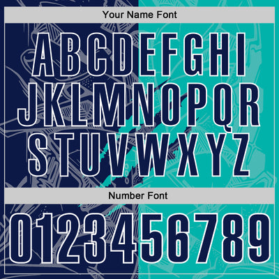 Custom Graffiti Pattern Navy Aqua-White 3D Scratch Performance Polo Shirt