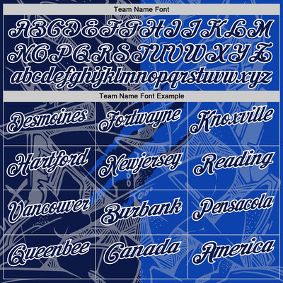 Custom Graffiti Pattern Navy Thunder Blue-White 3D Scratch Performance Polo Shirt