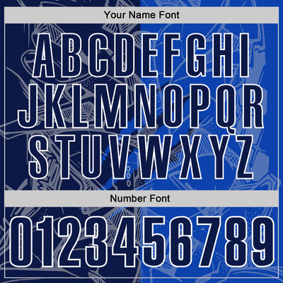 Custom Graffiti Pattern Navy Thunder Blue-White 3D Scratch Performance Polo Shirt