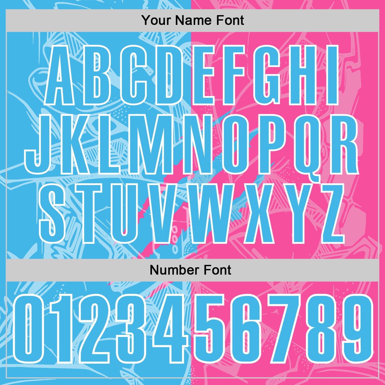 Custom Graffiti Pattern Sky Blue Pink-White 3D Scratch Performance Polo Shirt