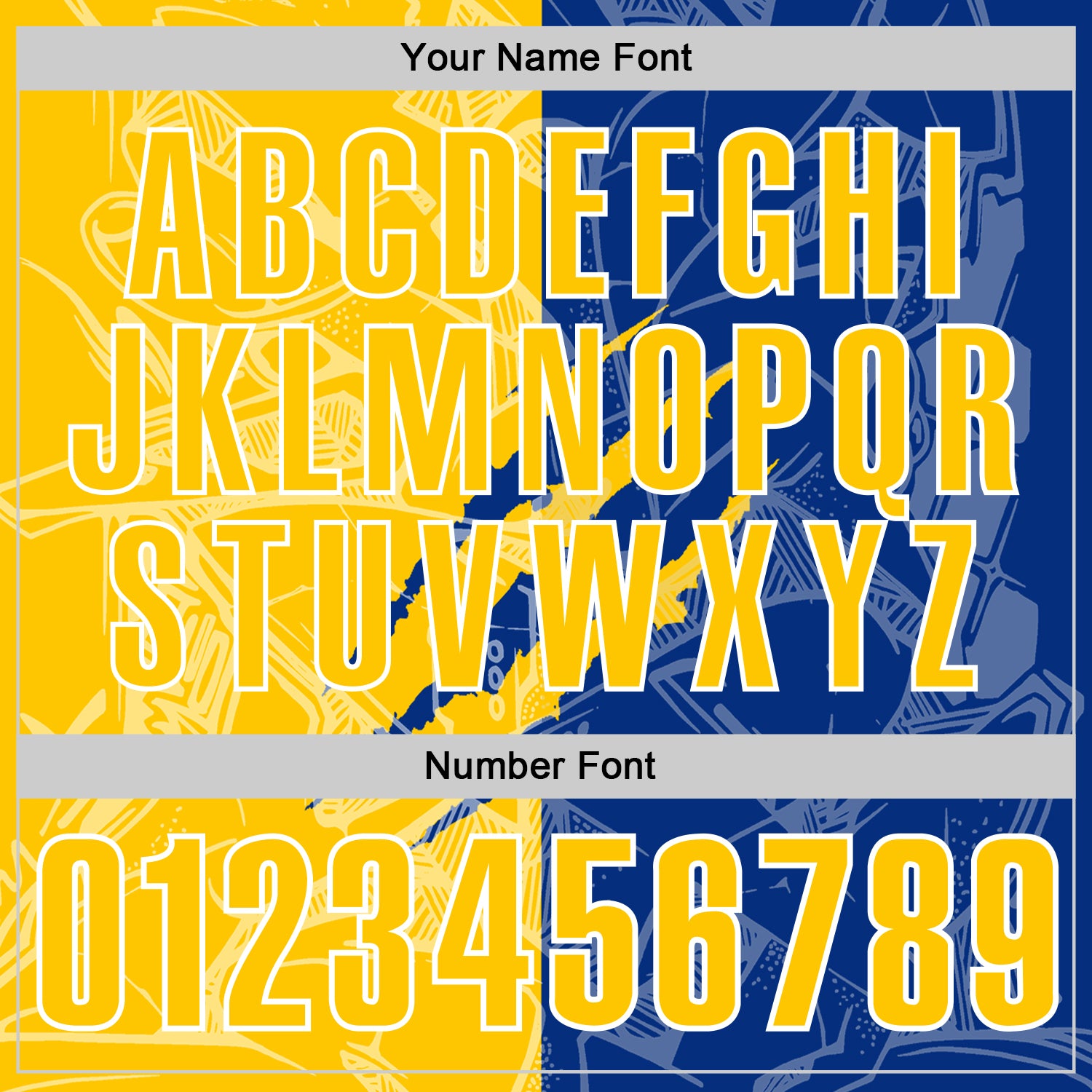 Custom Graffiti Pattern Yellow Royal-White 3D Scratch Performance Polo Shirt