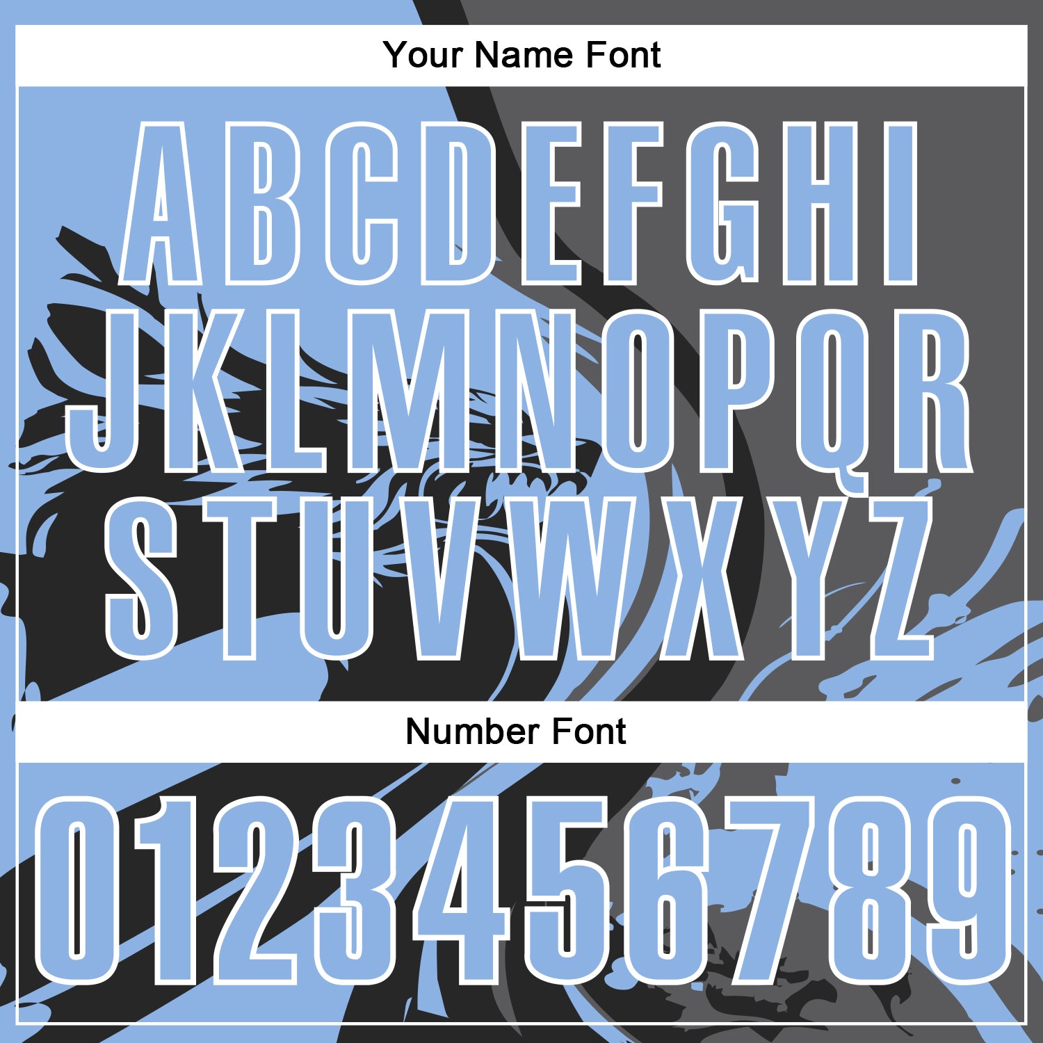 Custom Black Light Blue Steel Gray-White 3D Pattern Design Animal Wolf And Splash Performance Polo Shirt